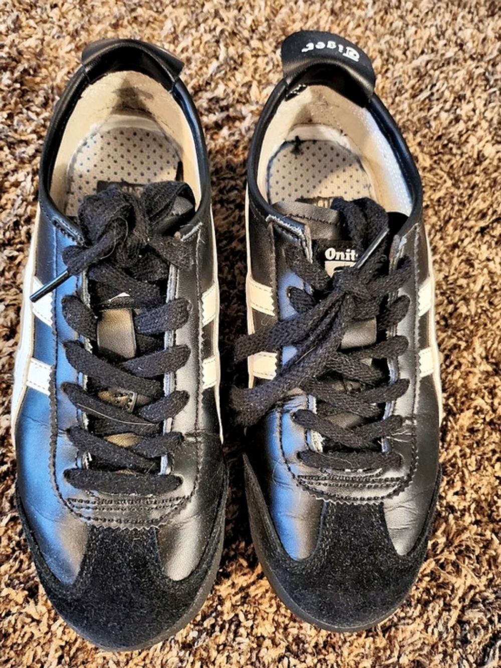 Onitsuka Tiger Mexico 66 Black & White Sneakers US 8
